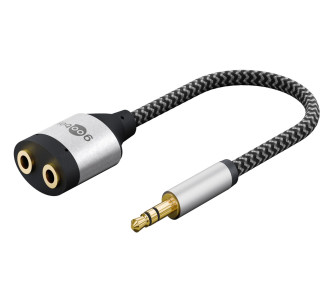 GOOBAY αντάπτορας ήχου 3.5mm σε 2x 3.5mm 80586, μαύρος/γκρι GOOBAY αντάπτορας ήχου 3.5mm σε 2x 3.5mm 80586, μαύρος/γκρι