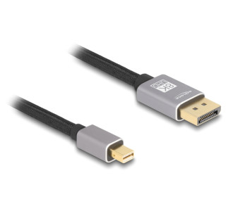 DELOCK καλώδιο mini DisplayPort σε DisplayPort 81092, 8K/60Hz, 32.4 Gbps, 2m, μαύρο