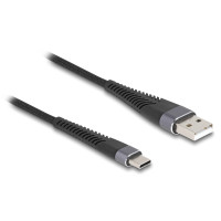 DELOCK καλώδιο USB σε USB-C 81123, 60W, 480Mbps, 3m, μαύρο