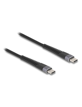 DELOCK καλώδιο USB-C 81125, 60W, 480Mbps, 2m, μαύρο