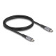 DELOCK καλώδιο USB-C 81191, 240W, 40 Gbps, 8K, 1m, E-Marker, μαύρο DELOCK καλώδιο USB-C 81191, 240W, 40 Gbps, 8K, 1m, E-Marker, μαύρο