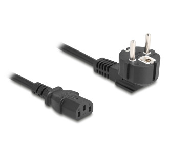 DELOCK καλώδιο τροφοδοσίας 81298, 3x 1.00mm², 1m, μαύρο