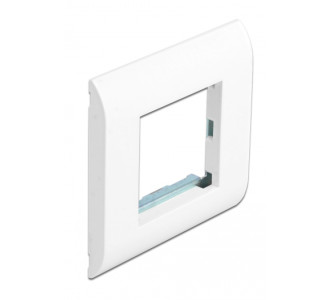 DELOCK module βάση πρίζας με frame Easy 45 81300, 80x80mm, λευκό