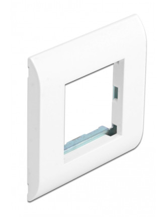 DELOCK module βάση πρίζας με frame Easy 45 81300, 80x80mm, λευκό