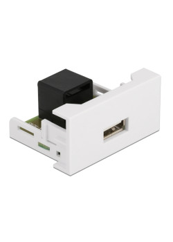 DELOCK module USB σε RJ45 Easy 45 81344, 22.5x45mm, λευκό