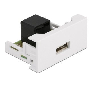 DELOCK module USB σε RJ45 Easy 45 81344, 22.5x45mm, λευκό DELOCK module USB σε RJ45 Easy 45 81344, 22.5x45mm, λευκό