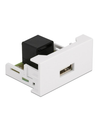 DELOCK module USB σε RJ45 Easy 45 81344, 22.5x45mm, λευκό DELOCK module USB σε RJ45 Easy 45 81344, 22.5x45mm, λευκό
