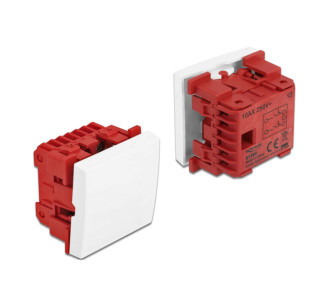 DELOCK module διακόπτης Easy 45 81360, μονός, 2-pole, 1-way, λευκός DELOCK module διακόπτης Easy 45 81360, μονός, 2-pole, 1-way, λευκός