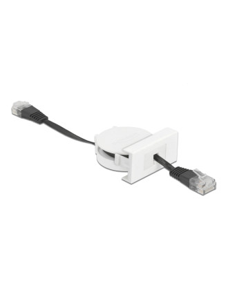 DELOCK module καλώδιο RJ45 Easy 45 81361 Cat.5e, ανασυρόμενο 50cm, μαύρο DELOCK module καλώδιο RJ45 Easy 45 81361 Cat.5e, ανασυρόμενο 50cm, μαύρο