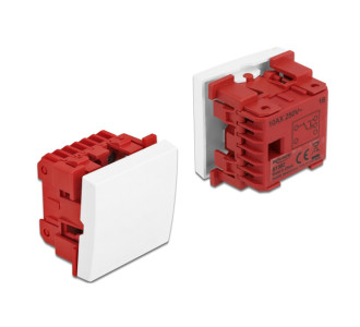 DELOCK module διακόπτης Easy 45 81362, μονός, 1-pole, 2-way, λευκός DELOCK module διακόπτης Easy 45 81362, μονός, 1-pole, 2-way, λευκός