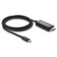 DELOCK καλώδιο USB-C σε HDMI 81704, 4K/60Hz, 2m, μαύρο