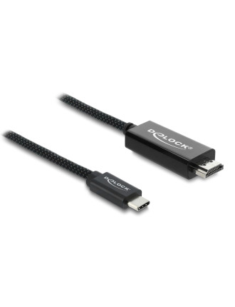 DELOCK καλώδιο USB-C σε HDMI 81704, 4K/60Hz, 2m, μαύρο DELOCK καλώδιο USB-C σε HDMI 81704, 4K/60Hz, 2m, μαύρο