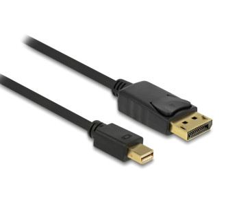 DELOCK καλώδιο mini DisplayPort σε DisplayPort 82698, 4K/60Hz, 21.6 Gbps, 1m, μαύρο DELOCK καλώδιο mini DisplayPort σε DisplayPort 82698, 4K/60Hz, 21.6 Gbps, 1m, μαύρο