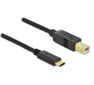 DELOCK καλώδιο USB-C σε USB Type B 83330, 2m, μαύρο