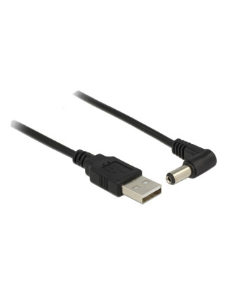 DELOCK καλώδιο USB σε DC 5.5 x 2.1mm 83578, γωνιακό, 1.5m, μαύρο DELOCK καλώδιο USB σε DC 5.5 x 2.1mm 83578, γωνιακό, 1.5m, μαύρο