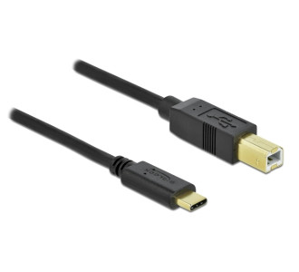 DELOCK καλώδιο USB-C σε USB Type B 83666, 480Mbps, 3m, μαύρο