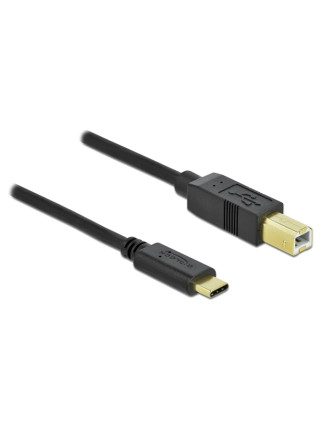 DELOCK καλώδιο USB-C σε USB Type B 83666, 480Mbps, 3m, μαύρο