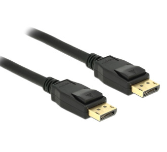 DELOCK καλώδιο DisplayPort 1.2 83805, 4K/60Hz, 21.6 Gbps, 1m, μαύρο