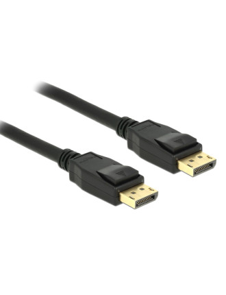DELOCK καλώδιο DisplayPort 1.2 83805, 4K/60Hz, 21.6 Gbps, 1m, μαύρο