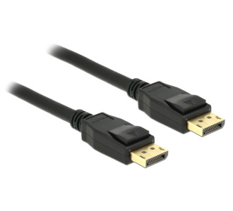 DELOCK καλώδιο DisplayPort 1.2 83806, 4K/60Hz, 21.6 Gbps, 2m, μαύρο