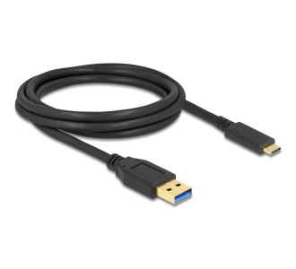 DELOCK καλώδιο USB-C σε USB 84004, 10Gbps, 2m, μαύρο