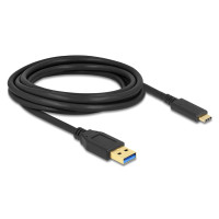 DELOCK καλώδιο USB-C σε USB 84006, 10Gbps, 3m, μαύρο