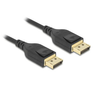 DELOCK καλώδιο DisplayPort 85660, certified, 8K/60Hz, 32.4 Gbps, 2m, μαύρο