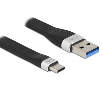 DELOCK καλώδιο USB 3.2 σε USB-C 85771, 3A, 5Gbps, FPC, 13.5cm, μαύρο DELOCK καλώδιο USB 3.2 σε USB-C 85771, 3A, 5Gbps, FPC, 13.5cm, μαύρο