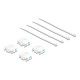 DELOCK Keystone module 86051, RJ45 σε LSA, Cat.6A UTP, λευκό, 4τμχ DELOCK Keystone module 86051, RJ45 σε LSA, Cat.6A UTP, λευκό, 4τμχ