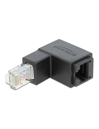 DELOCK αντάπτορας RJ45 86423, CAT 6 UTP, γωνιακός 90°, μαύρος DELOCK αντάπτορας RJ45 86423, CAT 6 UTP, γωνιακός 90°, μαύρος