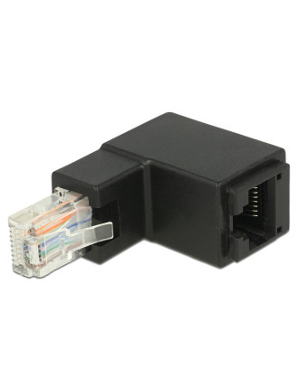 DELOCK αντάπτορας RJ45 86424, CAT 6 UTP, γωνιακός 90°, μαύρος DELOCK αντάπτορας RJ45 86424, CAT 6 UTP, γωνιακός 90°, μαύρος