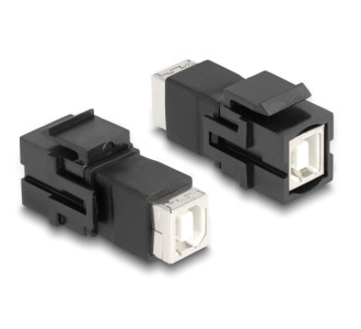 DELOCK Keystone module USB Type-B 86600, θηλυκό σε θηλυκό, μαύρο DELOCK Keystone module USB Type-B 86600, θηλυκό σε θηλυκό, μαύρο
