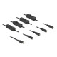 DELOCK καλώδιο USB Type-C σε 4x DC 5.5 x 2.1mm 86802, 1m, μαύρο