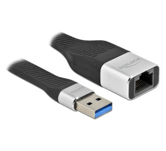 DELOCK αντάπτορας δικτύου 86937, USB, 1000Mbps Ethernet, 13cm, μαύρος