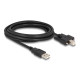DELOCK καλώδιο USB σε USB Type B 87215, 3m, μαύρο DELOCK καλώδιο USB σε USB Type B 87215, 3m, μαύρο