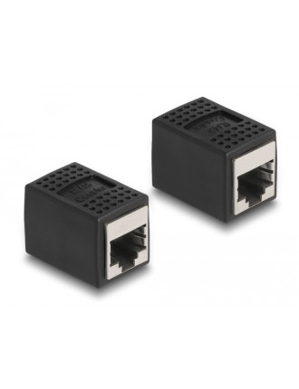 DELOCK αντάπτορας RJ45 θηλυκός 87796, Cat.6a, 8P/8C, μαύρος DELOCK αντάπτορας RJ45 θηλυκός 87796, Cat.6a, 8P/8C, μαύρος