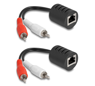 DELOCK audio extender 87857 RCA σε RCA, μέσω καλωδίου RJ45, έως 50m