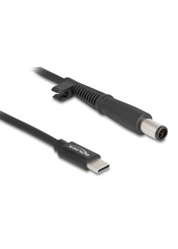 DELOCK καλώδιο τροφοδοσίας 87972, USB-C σε HP 7.4x5.0mm, 1.5m, μαύρο