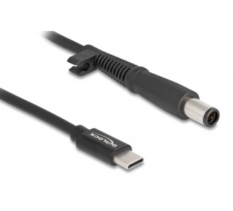 DELOCK καλώδιο τροφοδοσίας 87972, USB-C σε HP 7.4x5.0mm, 1.5m, μαύρο