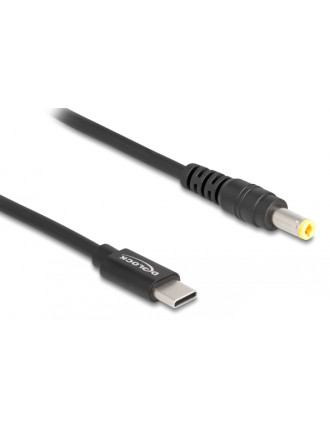DELOCK καλώδιο τροφοδοσίας 87978, USB-C σε 5.5x2.5mm, 1.5m, μαύρο DELOCK καλώδιο τροφοδοσίας 87978, USB-C σε 5.5x2.5mm, 1.5m, μαύρο