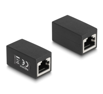 DELOCK σύνδεσμος RJ45 88003, θηλυκό σε θηλυκό, Cat.6, μαύρος DELOCK σύνδεσμος RJ45 88003, θηλυκό σε θηλυκό, Cat.6, μαύρος