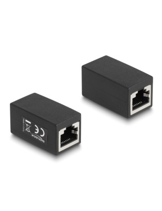 DELOCK σύνδεσμος RJ45 88003, θηλυκό σε θηλυκό, Cat.6, μαύρος DELOCK σύνδεσμος RJ45 88003, θηλυκό σε θηλυκό, Cat.6, μαύρος