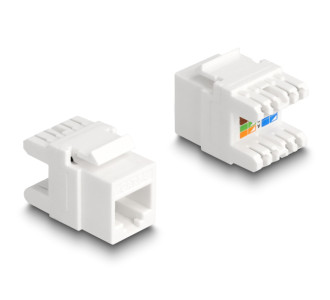 DELOCK keystone module RJ45 σε LSA Cat.6A 88131, toolfree, λευκό DELOCK keystone module RJ45 σε LSA Cat.6A 88131, toolfree, λευκό