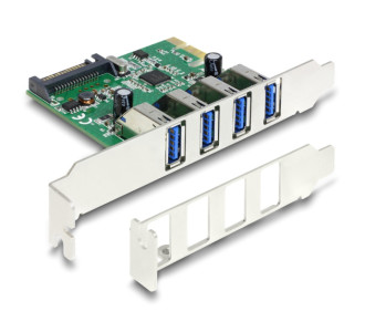 DELOCK κάρτα επέκτασης PCI Express x1 σε 4x USB 89360, 5 Gbps
