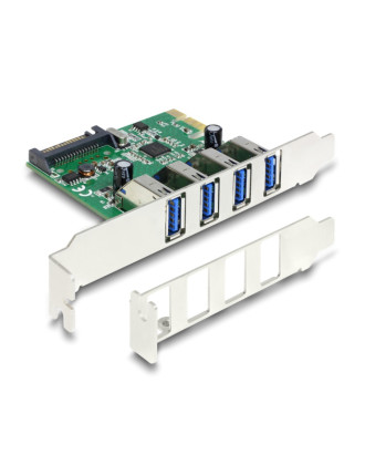 DELOCK κάρτα επέκτασης PCI Express x1 σε 4x USB 89360, 5 Gbps