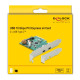 DELOCK κάρτα επέκτασης PCI Express x4 σε 2x USB-C 90397, 10 Gbps