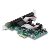DELOCK κάρτα επέκτασης PCIe σε 4x RS-232 90410, 115.2Kbps