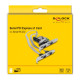 DELOCK κάρτα επέκτασης PCIe σε 4x RS-232 90410, 115.2Kbps