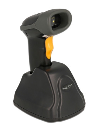 DELOCK barcode scanner 90550, 1D & 2D, ασύρματο, με βάση φόρτισης, μαύρο