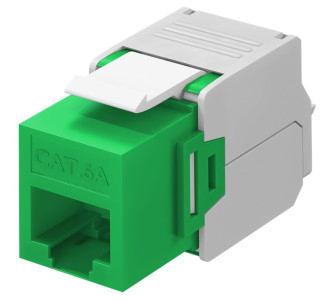 GOOBAY Keystone module RJ45 CAT 6A 90687, UTP, πράσινο GOOBAY Keystone module RJ45 CAT 6A 90687, UTP, πράσινο